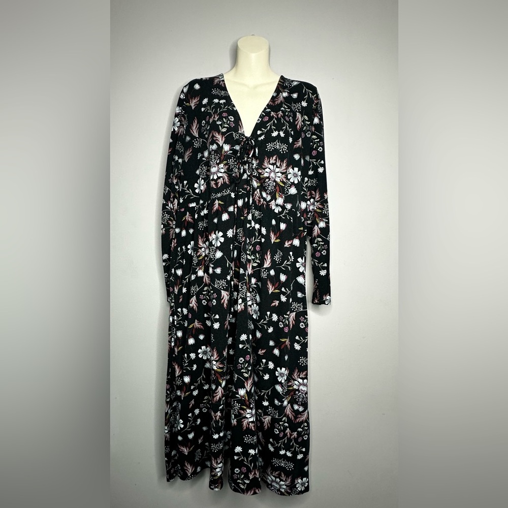 Floral Black Maxi Dress